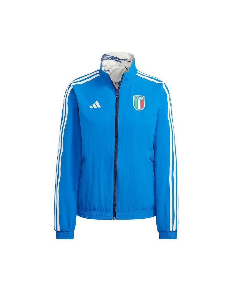 Women's Blue Italy National Team Anthem Reversible Full-Zip Jacket Blue $54.00 Jackets