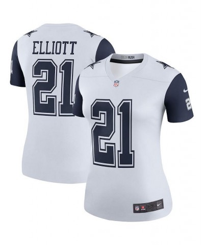 Women's Ezekiel Elliott White Dallas Cowboys Color Rush Legend Player Jersey White $50.60 Jersey