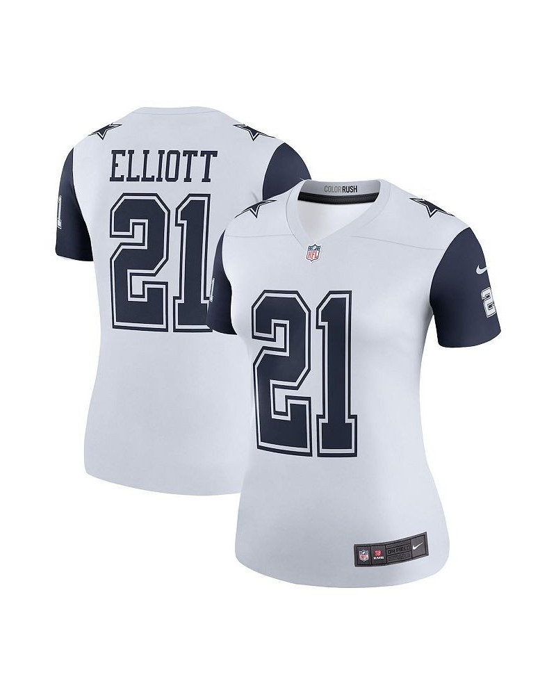 Women's Ezekiel Elliott White Dallas Cowboys Color Rush Legend Player Jersey White $50.60 Jersey