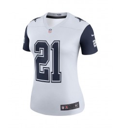 Women's Ezekiel Elliott White Dallas Cowboys Color Rush Legend Player Jersey White $50.60 Jersey