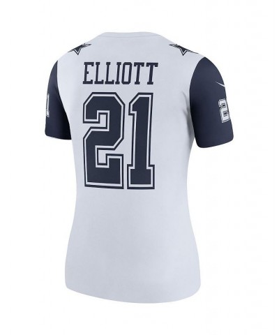 Women's Ezekiel Elliott White Dallas Cowboys Color Rush Legend Player Jersey White $50.60 Jersey