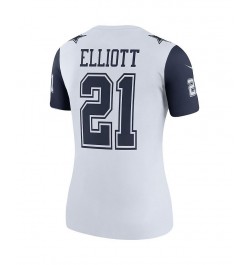 Women's Ezekiel Elliott White Dallas Cowboys Color Rush Legend Player Jersey White $50.60 Jersey