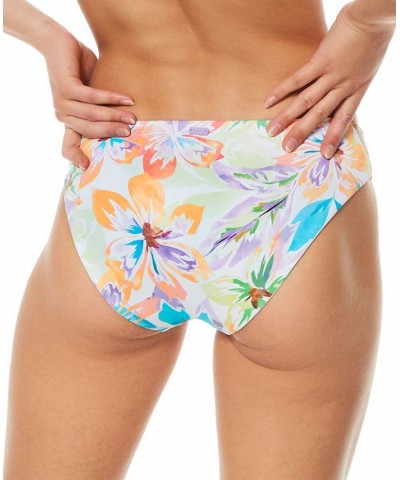 Juniors' Retro Revo Printed Hipster Bikini Bottoms Snow White Pualani Combo $26.24 Swimsuits