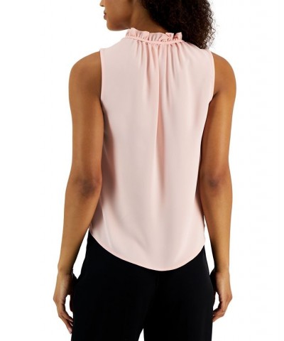 Women's Sleeveless Ruffle-Neck Tulia Blouse Cherry Blossom $21.07 Tops