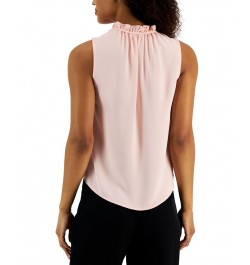 Women's Sleeveless Ruffle-Neck Tulia Blouse Cherry Blossom $21.07 Tops