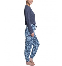 Women's Supersoft Ribbed Pajama Set Blue $26.88 Sleepwear