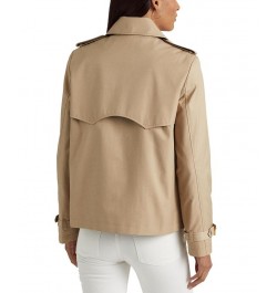 Women's Double-Breasted Trench Coat Tan/Beige $44.20 Coats