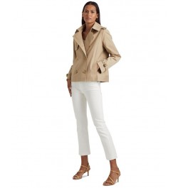 Women's Double-Breasted Trench Coat Tan/Beige $44.20 Coats