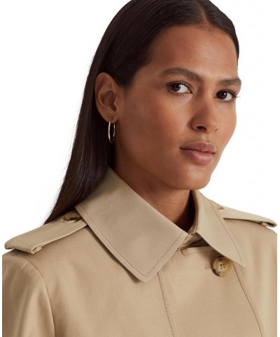 Women's Double-Breasted Trench Coat Tan/Beige $44.20 Coats