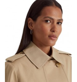 Women's Double-Breasted Trench Coat Tan/Beige $44.20 Coats