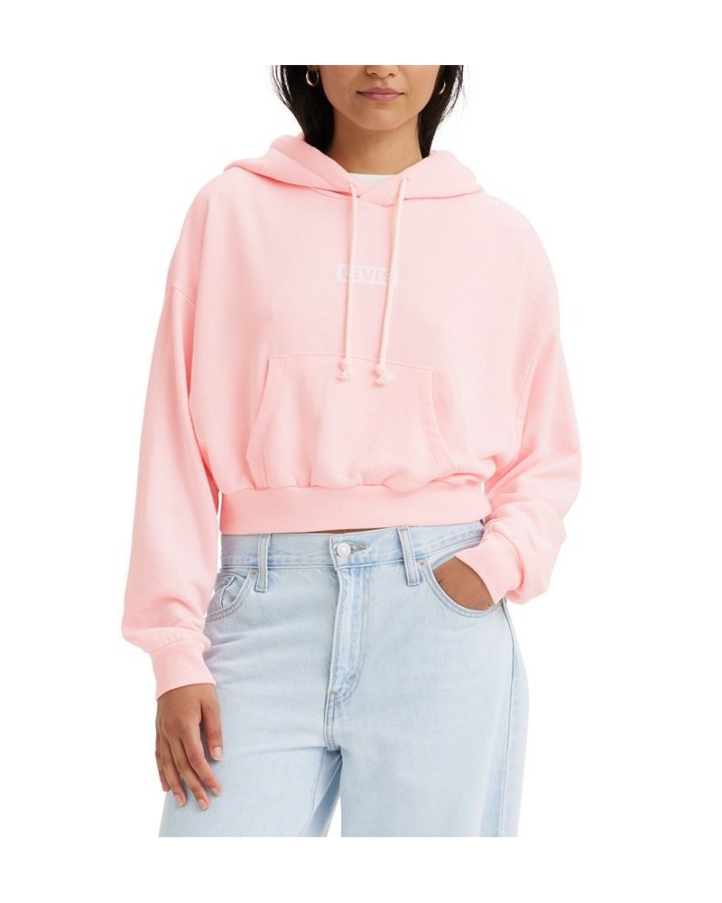 Women's Graphic Laundry Day Hoodie Pink $17.69 Sweatshirts
