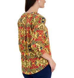 Women's Folk Travels Printed Top Golden Spice Combo $12.15 Tops