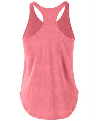 Women's Radiating Sun Cotton Tank Top Pink $24.36 Tops