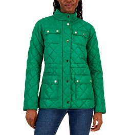 Women's Quilted 4-Pocket Collared Jacket Bright Pine $29.49 Jackets