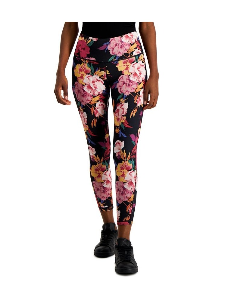 Petite Serena Floral Reversible 7/8 Leggings Floral Black $17.85 Pants