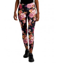 Petite Serena Floral Reversible 7/8 Leggings Floral Black $17.85 Pants