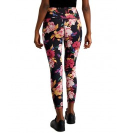 Petite Serena Floral Reversible 7/8 Leggings Floral Black $17.85 Pants