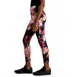 Petite Serena Floral Reversible 7/8 Leggings Floral Black $17.85 Pants