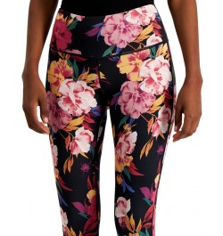 Petite Serena Floral Reversible 7/8 Leggings Floral Black $17.85 Pants