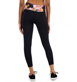 Petite Serena Floral Reversible 7/8 Leggings Floral Black $17.85 Pants