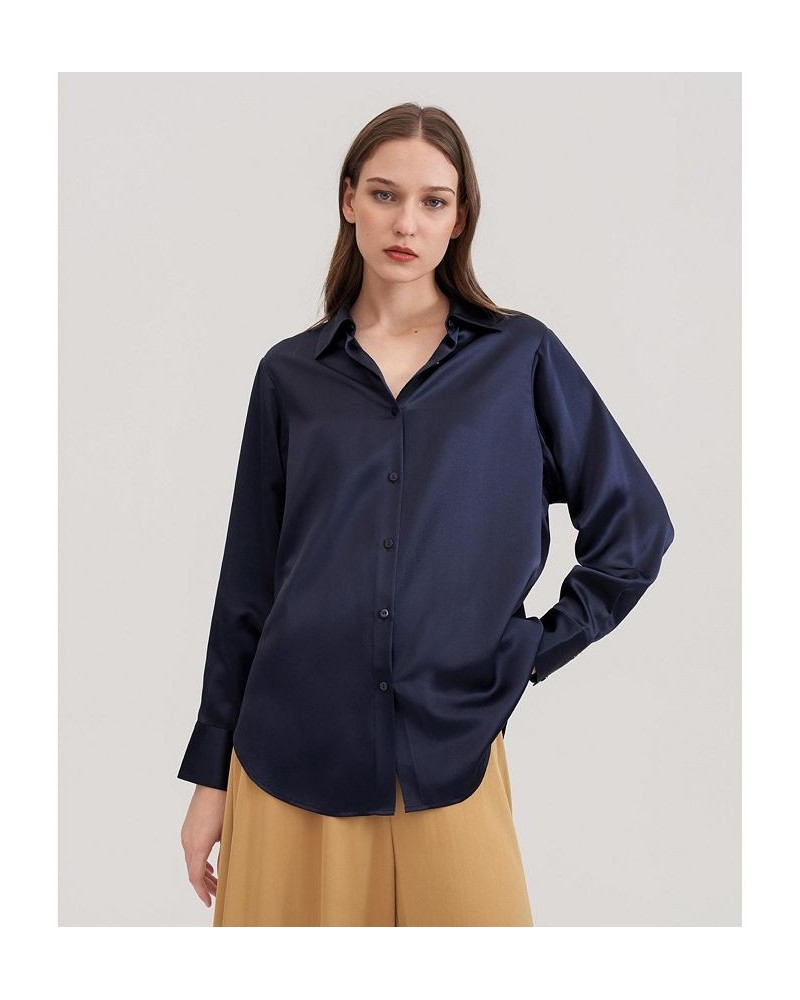 Women's SOS Shirt Blue $69.29 Tops