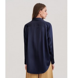 Women's SOS Shirt Blue $69.29 Tops