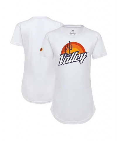Women's White Phoenix Suns 2021/22 City Edition Phoebe T-shirt White $20.64 Tops