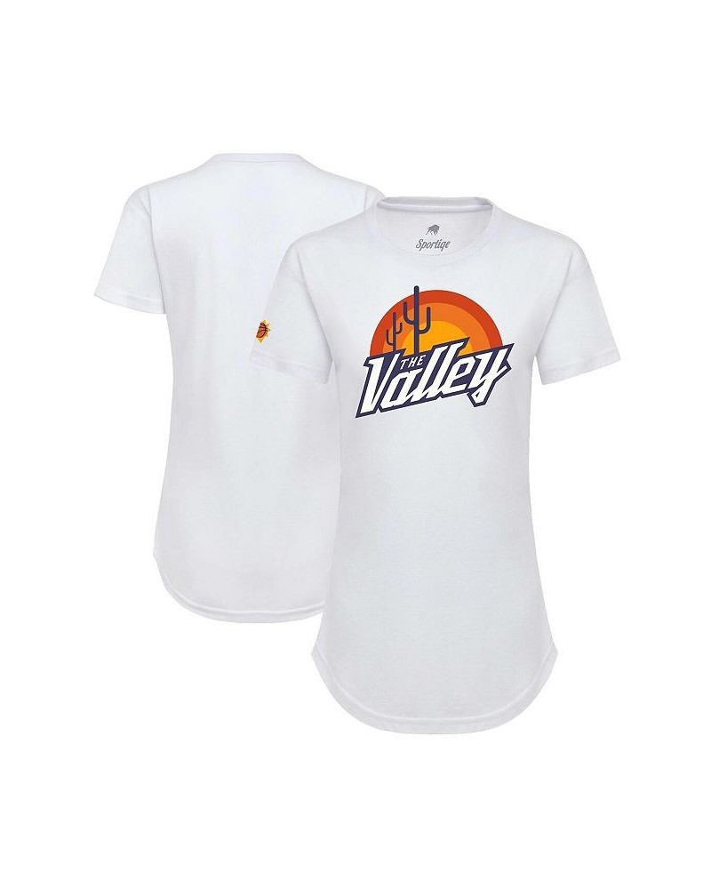 Women's White Phoenix Suns 2021/22 City Edition Phoebe T-shirt White $20.64 Tops