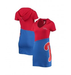 Women's Red Royal Philadelphia Phillies Hoodie Dress Red, Royal $39.10 Dresses