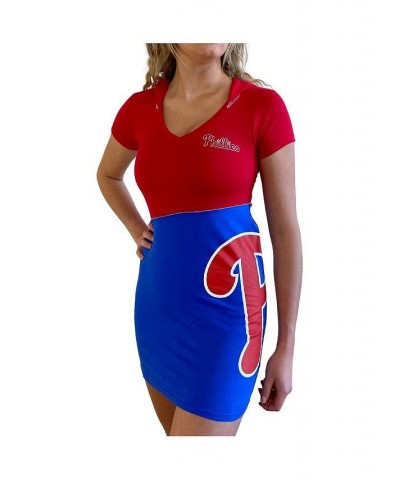 Women's Red Royal Philadelphia Phillies Hoodie Dress Red, Royal $39.10 Dresses