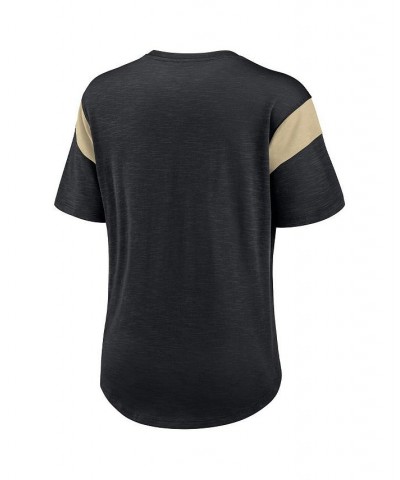 Women's Heather Black New Orleans Saints Primary Logo Fashion Top Heather Black $23.50 Tops