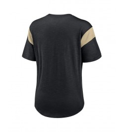 Women's Heather Black New Orleans Saints Primary Logo Fashion Top Heather Black $23.50 Tops