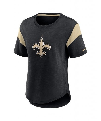 Women's Heather Black New Orleans Saints Primary Logo Fashion Top Heather Black $23.50 Tops