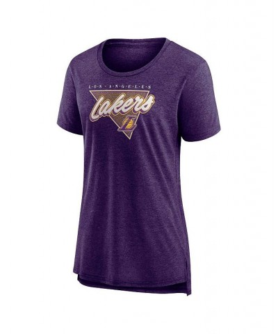 Women's Branded Heathered Purple Los Angeles Lakers True Classics Tri-Blend T-shirt Heathered Purple $26.09 Tops