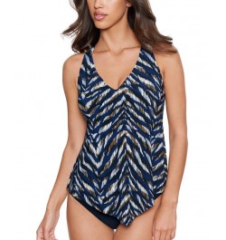 Women's Printed Neutral Territory Taylor Asymmetric-Hem Tankini Top Neutral Territory $54.40 Swimsuits