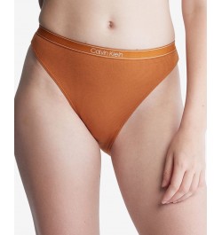 Women's Pure Ribbed Cheeky Bikini Underwear QF6443 Orange $10.34 Panty