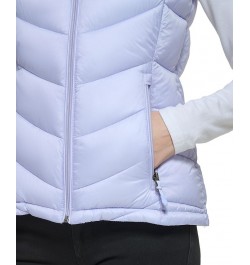 Women's Packable Hooded Puffer Vest Pacific Blue $16.40 Coats