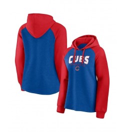 Women's Branded Royal Red Chicago Cubs Recharged Raglan Pullover Hoodie Royal, Red $38.24 Sweatshirts