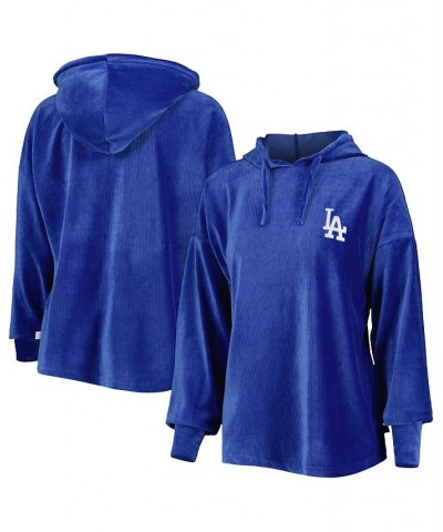 Women's Royal Los Angeles Dodgers End Line Pullover Hoodie Royal $46.79 Sweatshirts