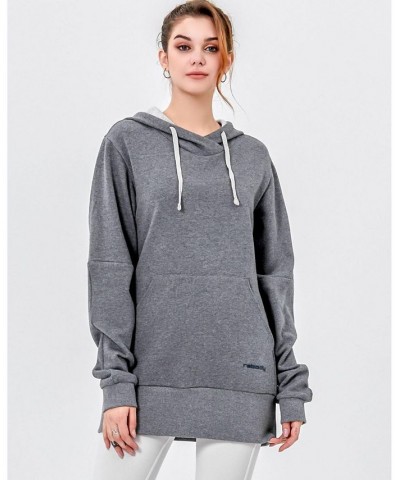 Keep Warm Fleece Hoodie for Women Grey $41.16 Sweatshirts