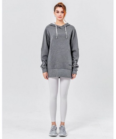 Keep Warm Fleece Hoodie for Women Grey $41.16 Sweatshirts