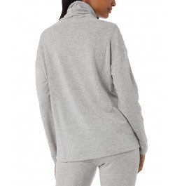 Women's Soft & Cozy Cowlneck Top Gray $13.13 Tops