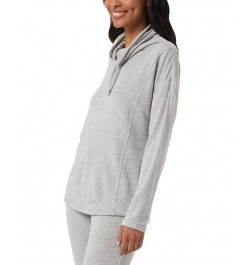 Women's Soft & Cozy Cowlneck Top Gray $13.13 Tops