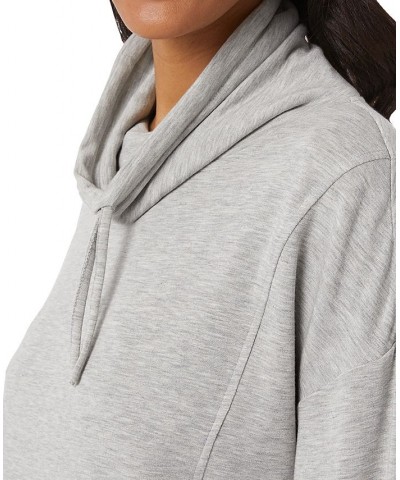 Women's Soft & Cozy Cowlneck Top Gray $13.13 Tops