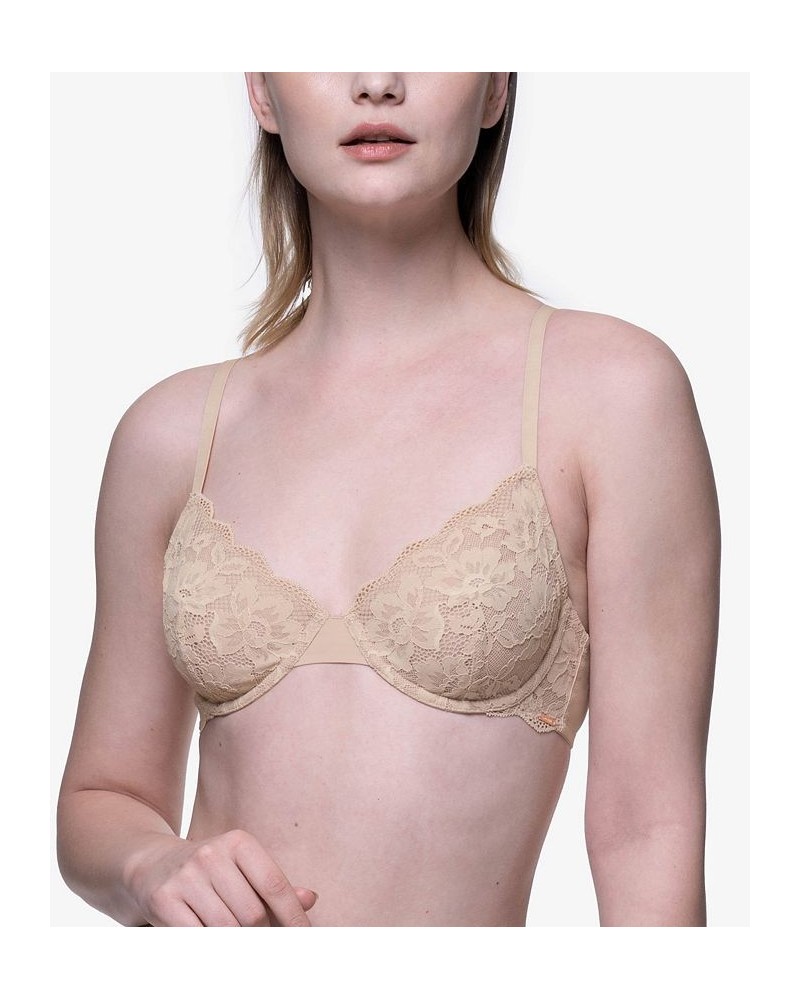 Women's Rosa Non Padded Wired Bra Tan/Beige $12.69 Bras