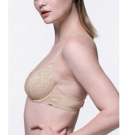 Women's Rosa Non Padded Wired Bra Tan/Beige $12.69 Bras