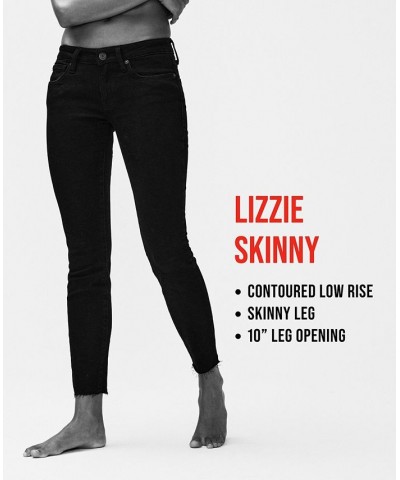 Women's Lizzie Low-Rise Skinny Jeans Clean Black $45.78 Jeans