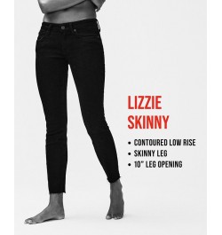 Women's Lizzie Low-Rise Skinny Jeans Clean Black $45.78 Jeans