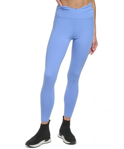 Crossover Balance Compression Super Soft Leggings Blue $19.48 Pants