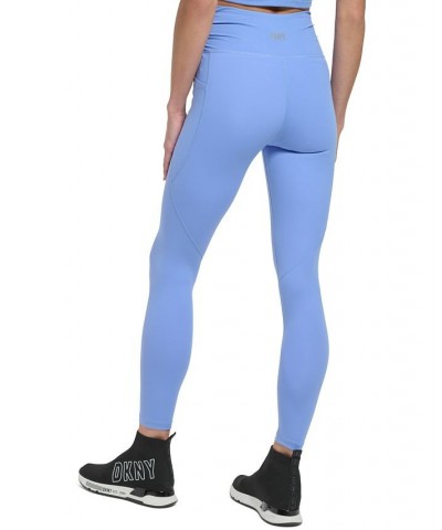 Crossover Balance Compression Super Soft Leggings Blue $19.48 Pants